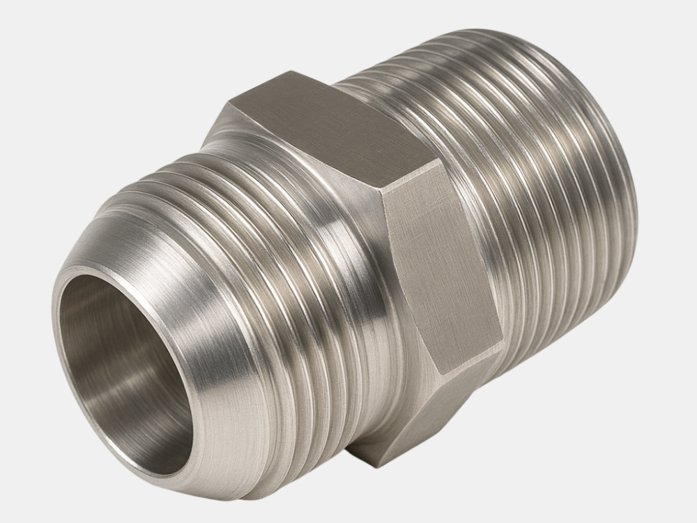 Adaptador Recto Macho JIC / Macho NPT Recto 05.02