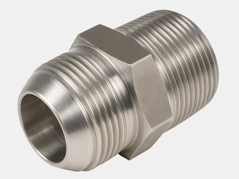 Adaptador Recto Macho JIC / Macho NPT Recto 06.08